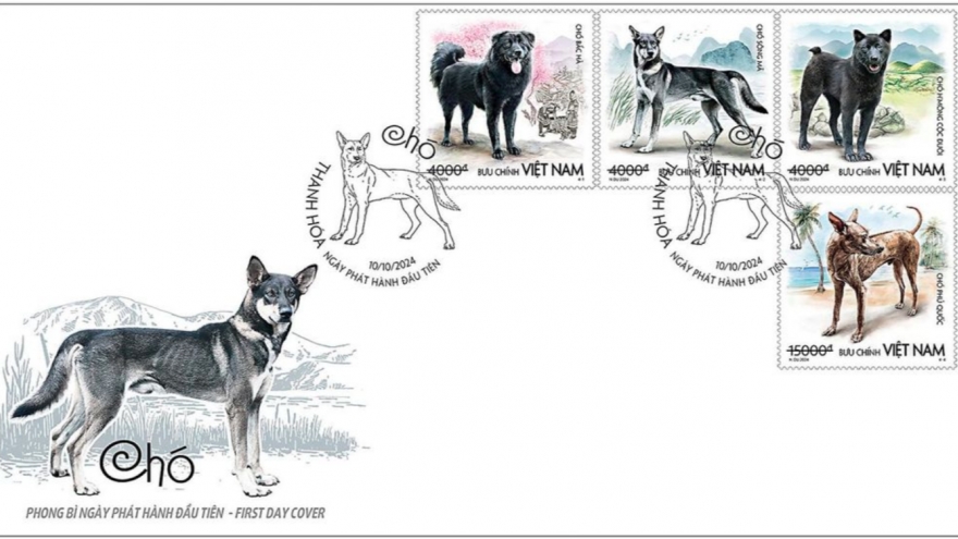 Vietnam issues stamp collection featuring indigenous dogs